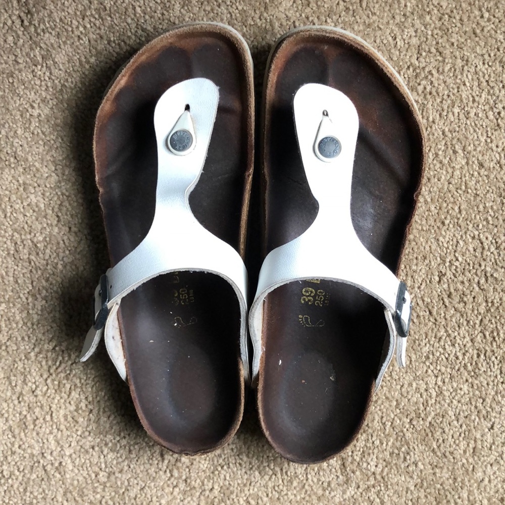 Gizeh Birkenstock White Leather
